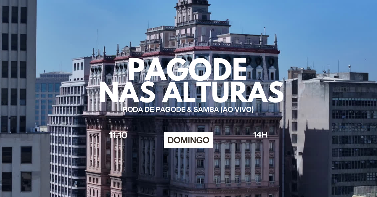 PAGODE NAS ALTURAS (Roda de Pagode e Samba Ao Vivo) | 11.10