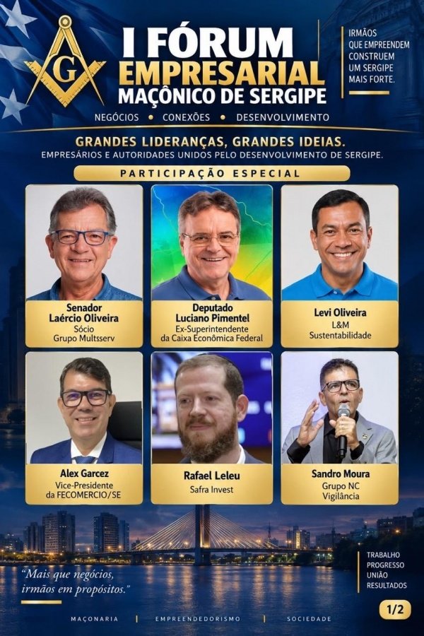 Imagem do evento I Fórum Empresarial Maçônico de Sergipe