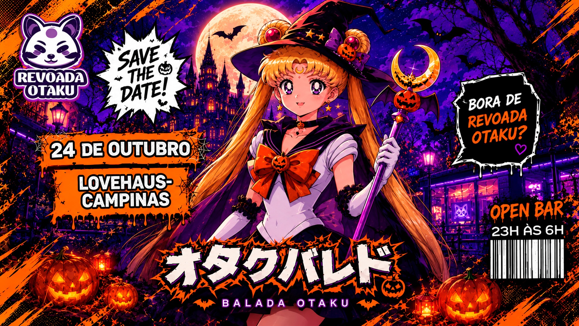 Revoada Otaku Especial Halloween COM OPENBAR
