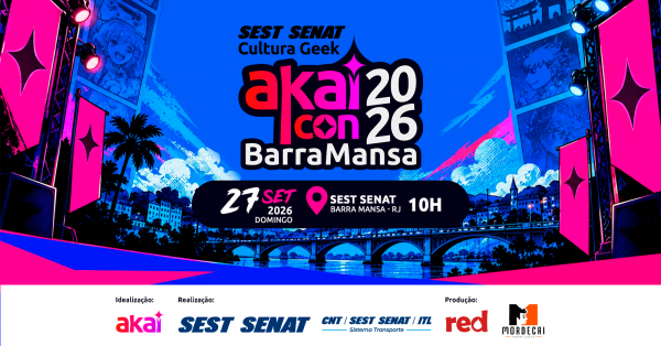 Imagem do evento AkaiCon26 Barra Mansa, Sest Senat Cultura Geek