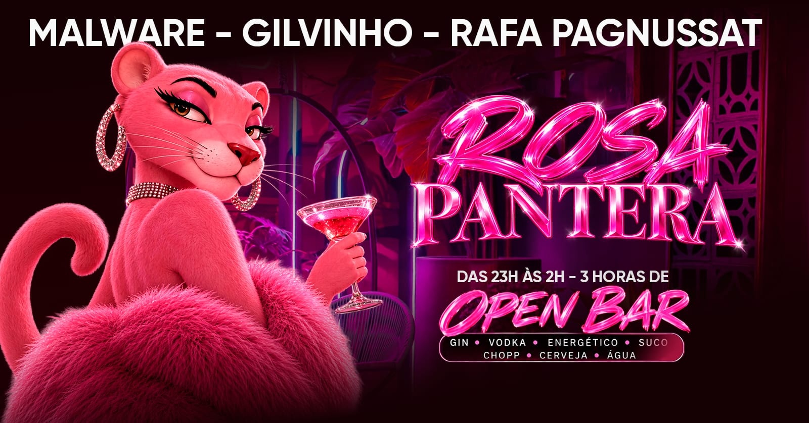 Rosa Pantera Maktub open bar