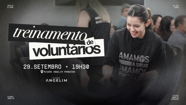 Imagem do evento TREINAMENTO DE VOLUNTÁRIOS