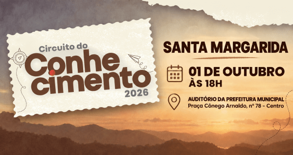 Imagem do evento CIRCUITO DO CONHECIMENTO 2026 - SANTA MARGARIDA/MG
