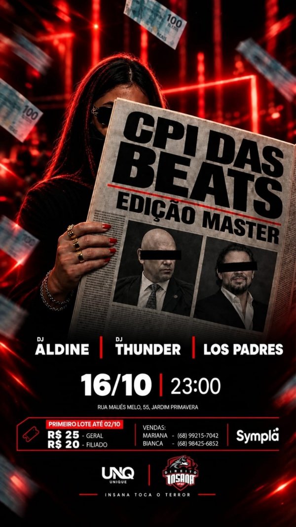 Imagem do evento CPI DAS BEATS: EDIÇÃO MASTER