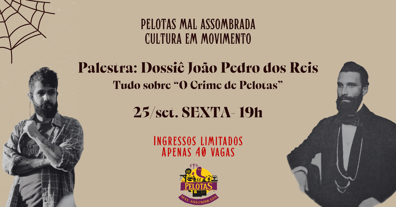 25/set - SEXTA - 19h | Palestra: Dossiê João Pedro dos Reis no 4 Galeria Arte & Café