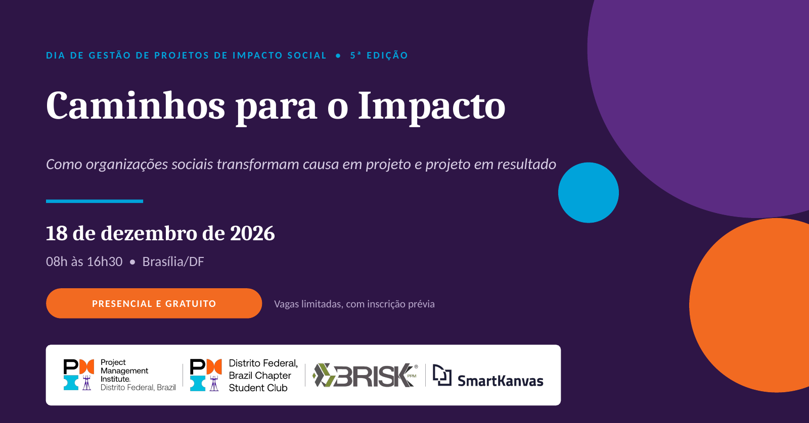 5º DGPIS | Dia de Gestão de Projetos de Impacto Social