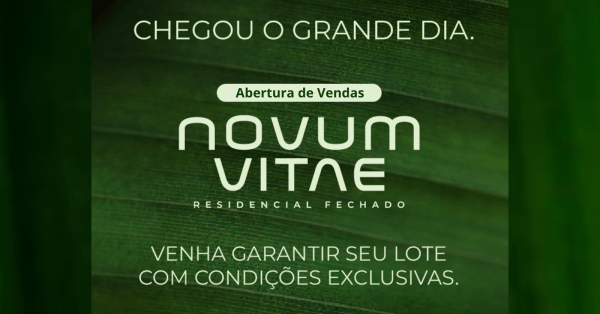 Imagem do evento Abertura de Vendas - Novum Vitae