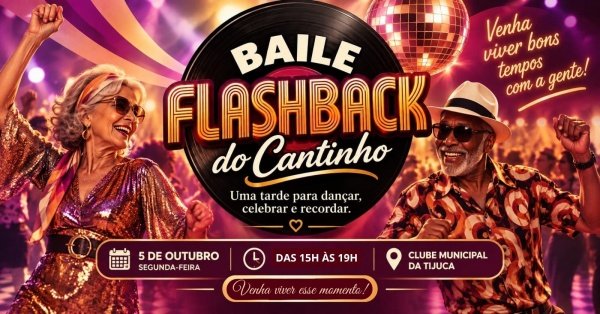 Imagem do evento Baile Flashback do Cantinho