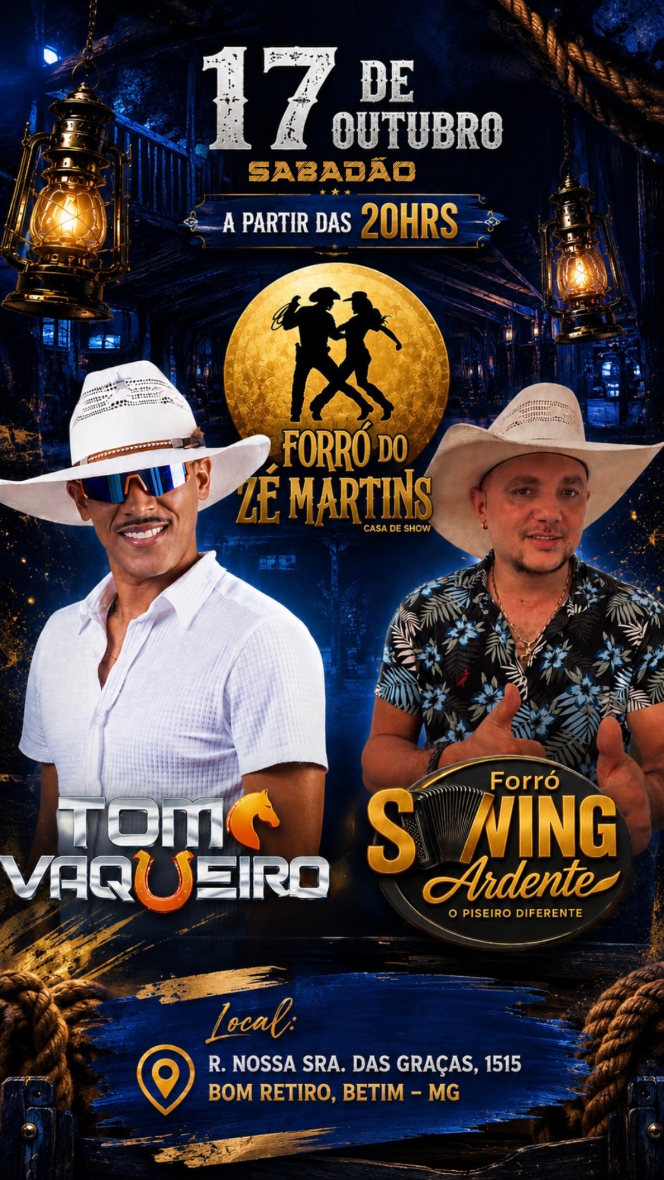 TOM VAQUEIRO FORRÓ DO ZÉ MARTINS - Betim, MG