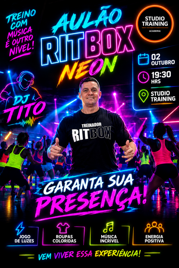 Imagem do evento AULÃO RITBOX NEON