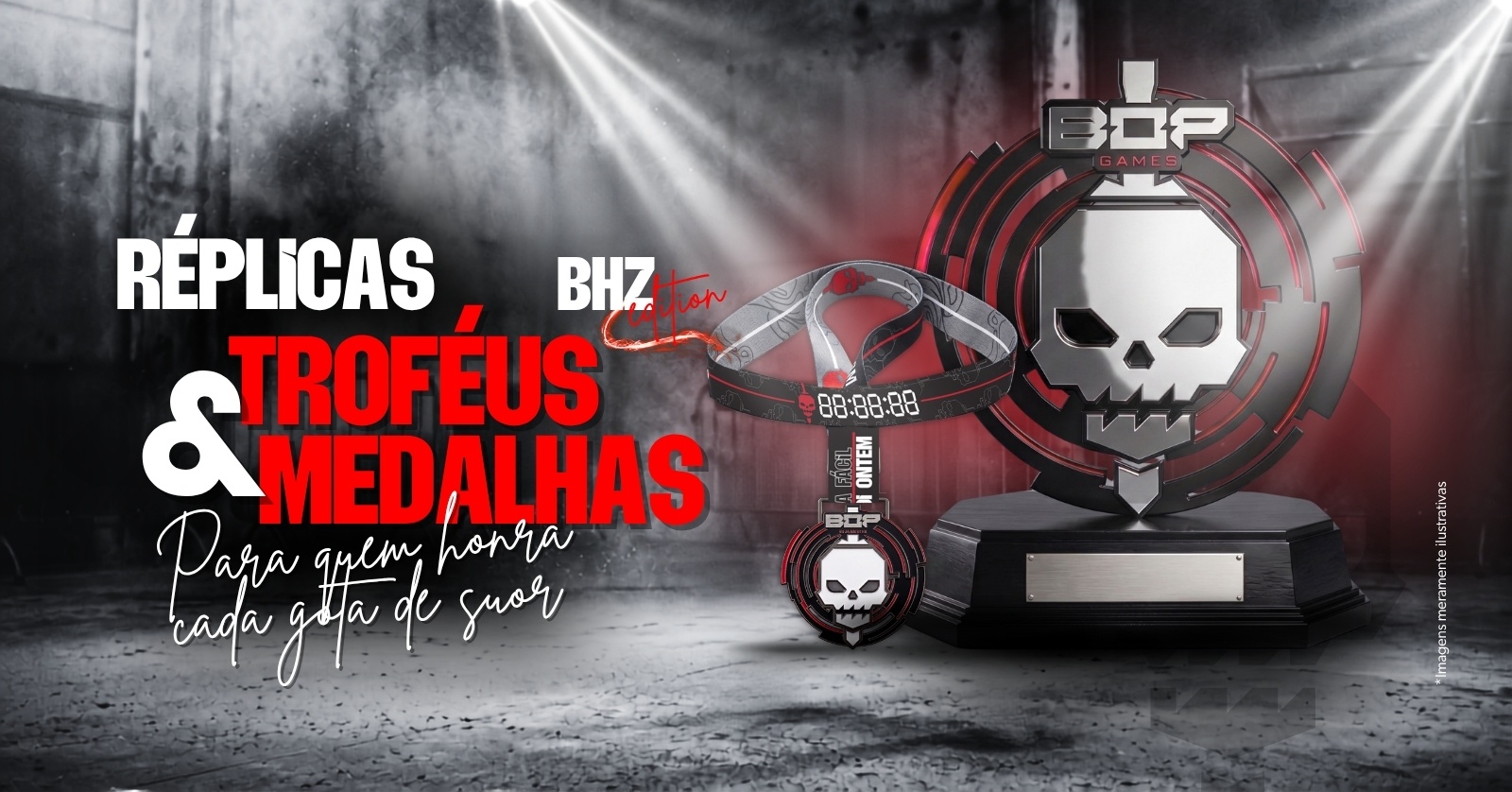 Source image — RÉPLICA DE TROFÉU E MEDALHAS - BOP GAMES BELO HORIZONTE 2026