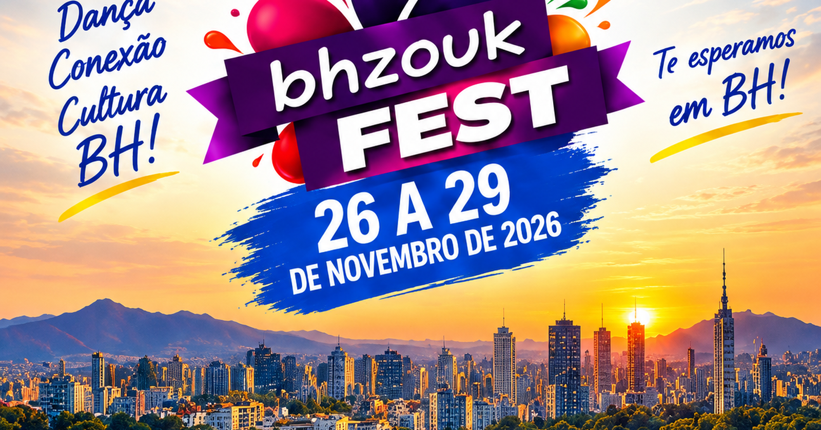 BH Zouk Fest - 26 a 29 de novembro 2026
