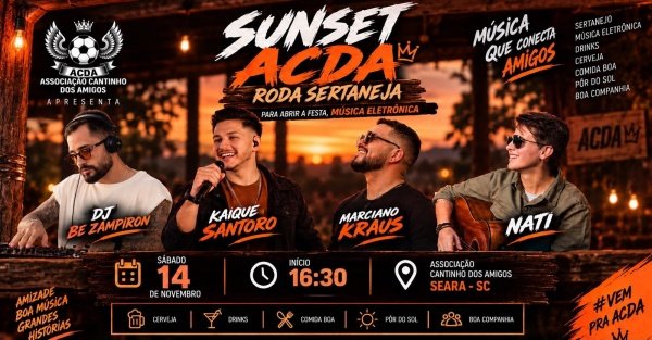 Imagem do evento SUNSET ACDA