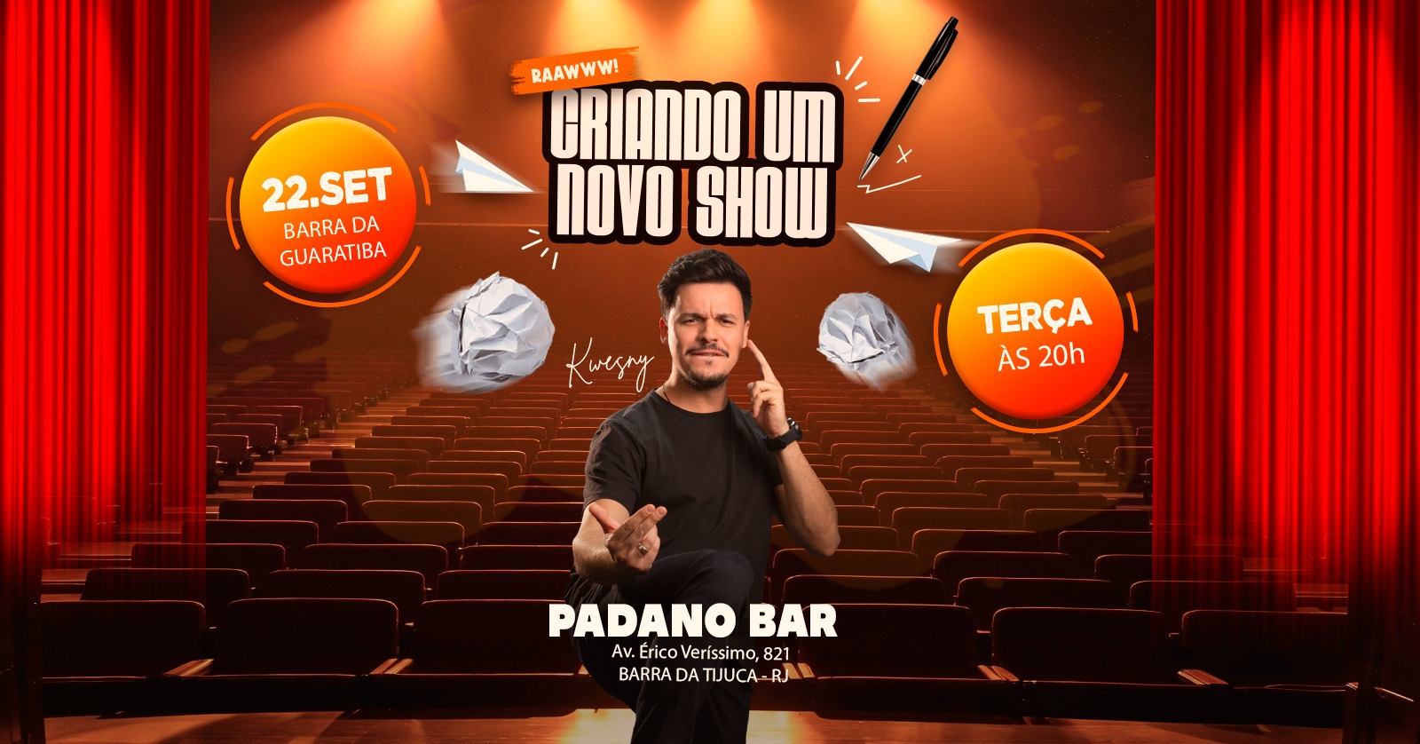 KWESNY - SHOW DE COMÉDIA NA BARRA DA TIJUCA!