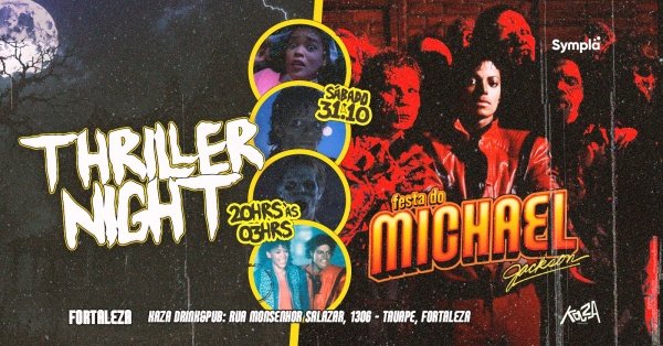 Imagem do evento Festa do Michael Jackson em FORTALEZA - THRILLER NIGHT - Rua Monsenhor Salazar, 1306