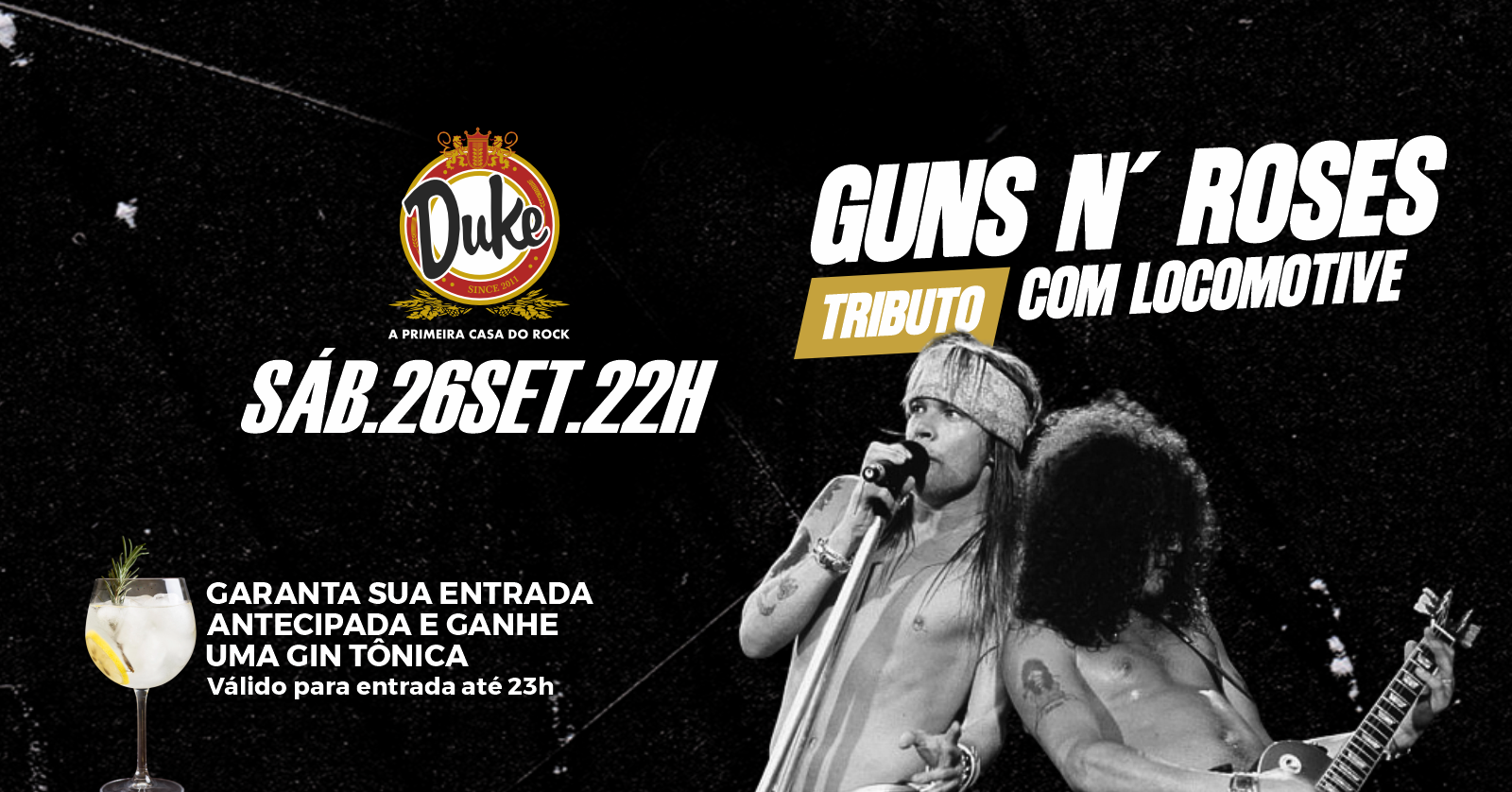 Duke Pub - Show com Locomotive - Sábado - 26/09
