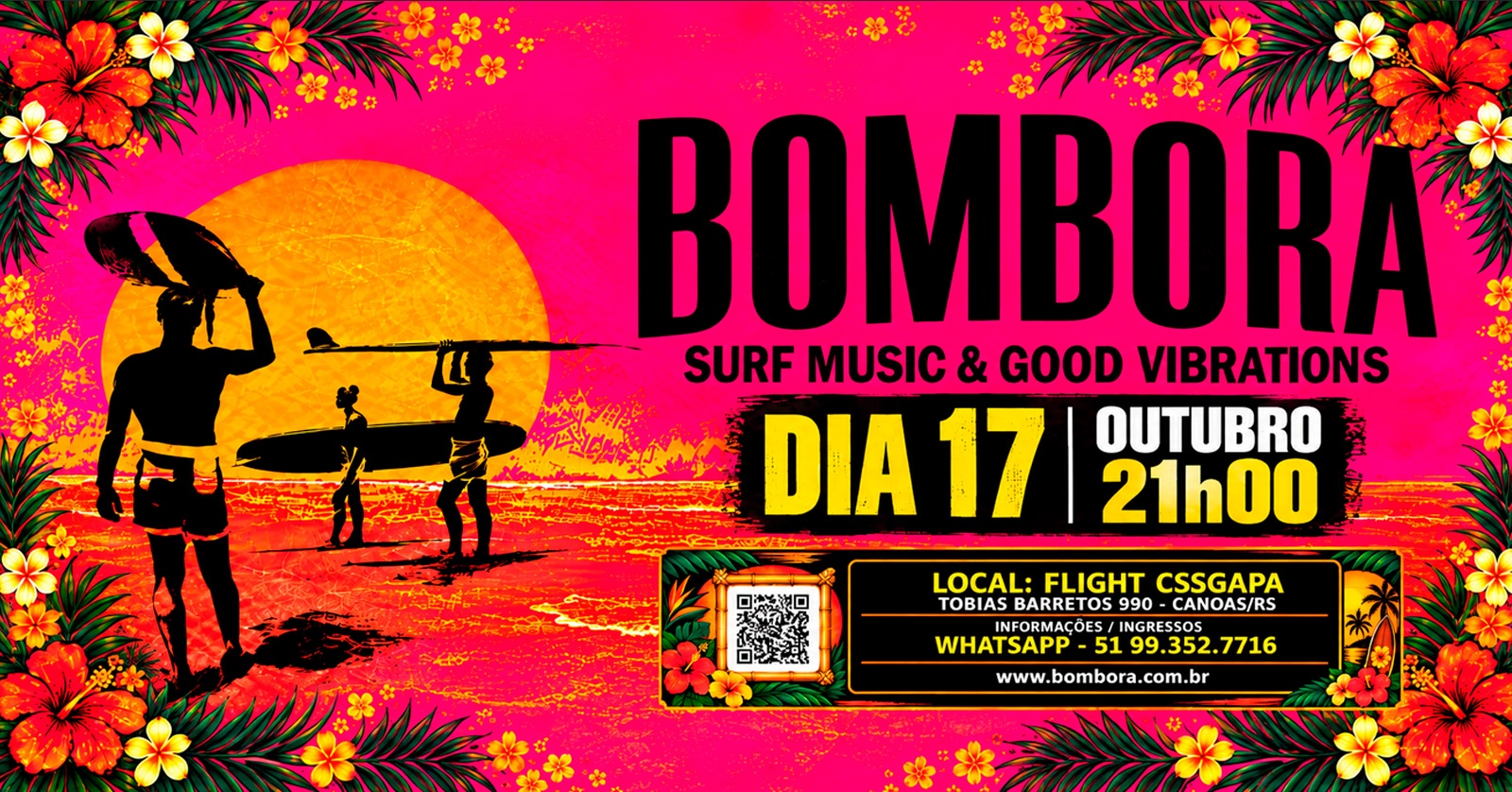 Festa Bombora - Surf Music & Good Vibration - Canoas, RS
