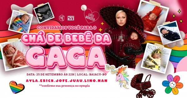 Imagem do evento CHÁ DE BEBÊ DA GAGA  - Baiacu Bö