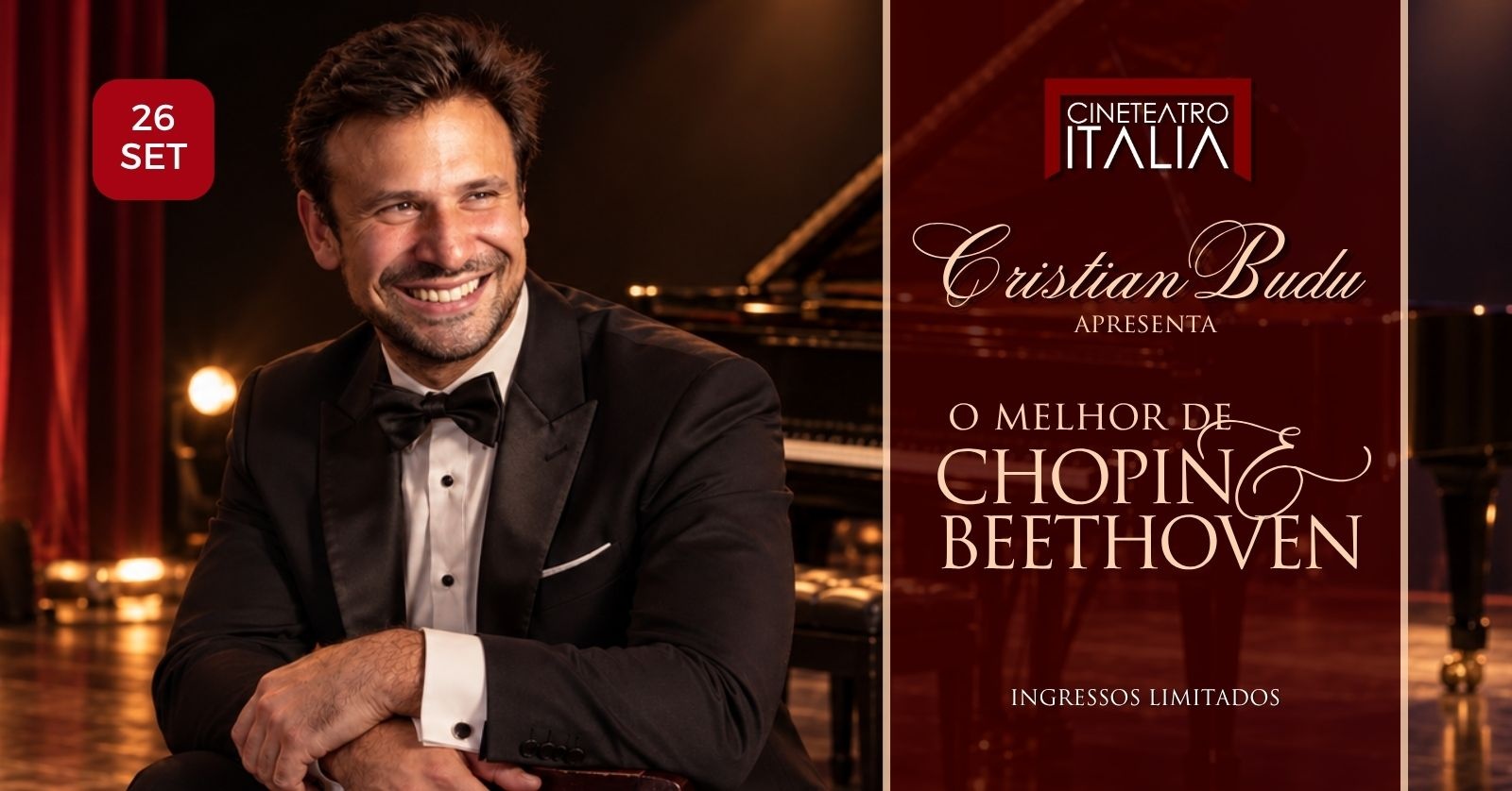 Cristian Budu apresenta Beethoven & Chopin