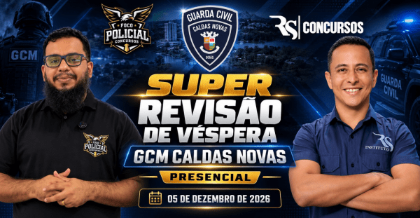 Imagem do evento Super Revisão de Véspera GCM Caldas Novas | Presencial