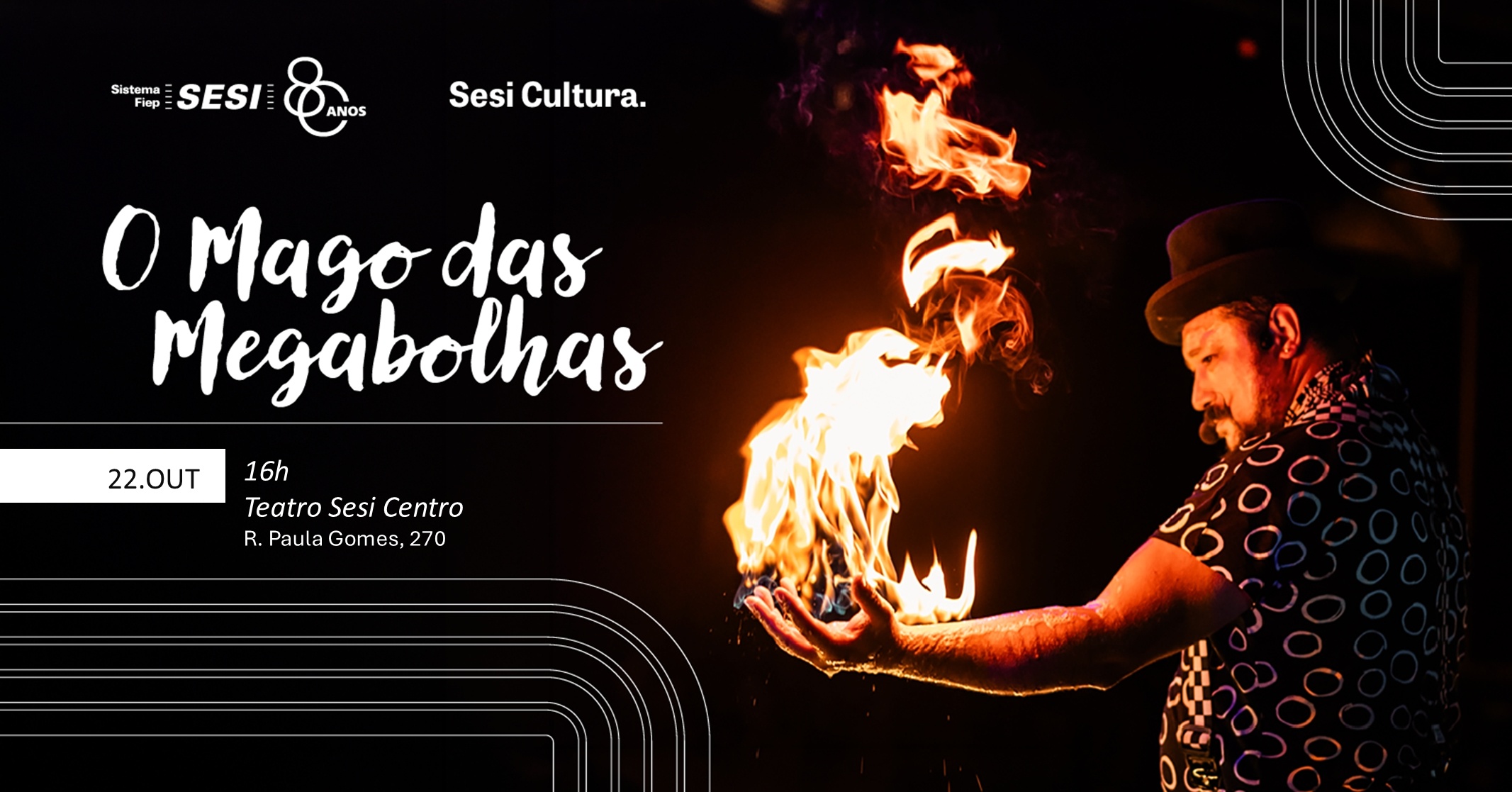 Imagem da fonte — O MAGO DAS MEGABOLHAS | SESI CENTRO