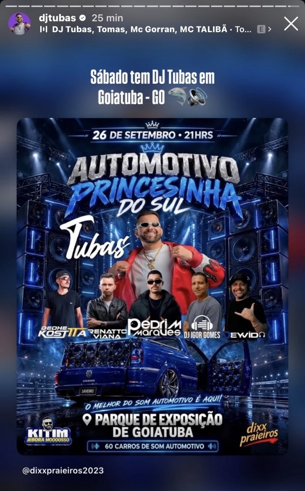 Imagem do evento Automotivo PRINCESINHA DO SUL  LOTE1