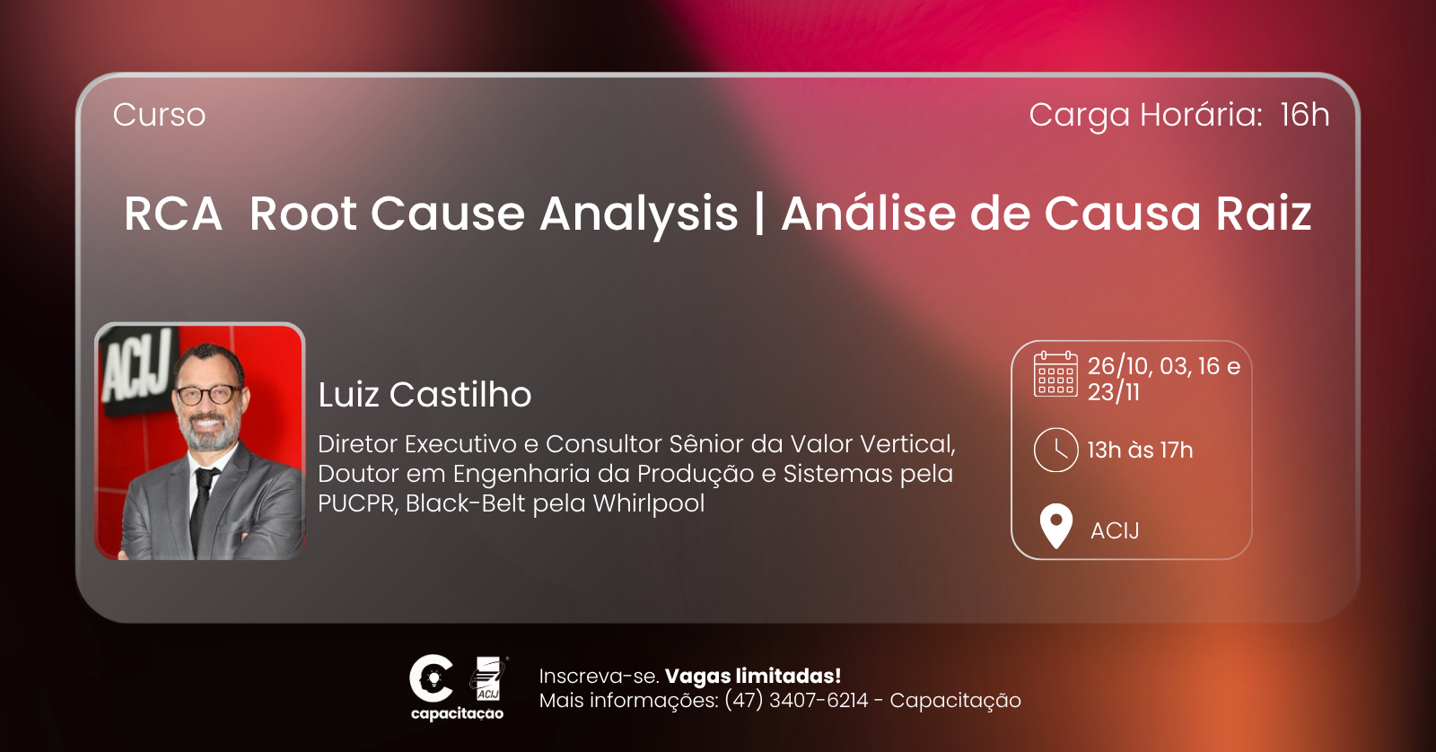 Curso: RCA Root Cause Analysis | Análise de Causa Raiz