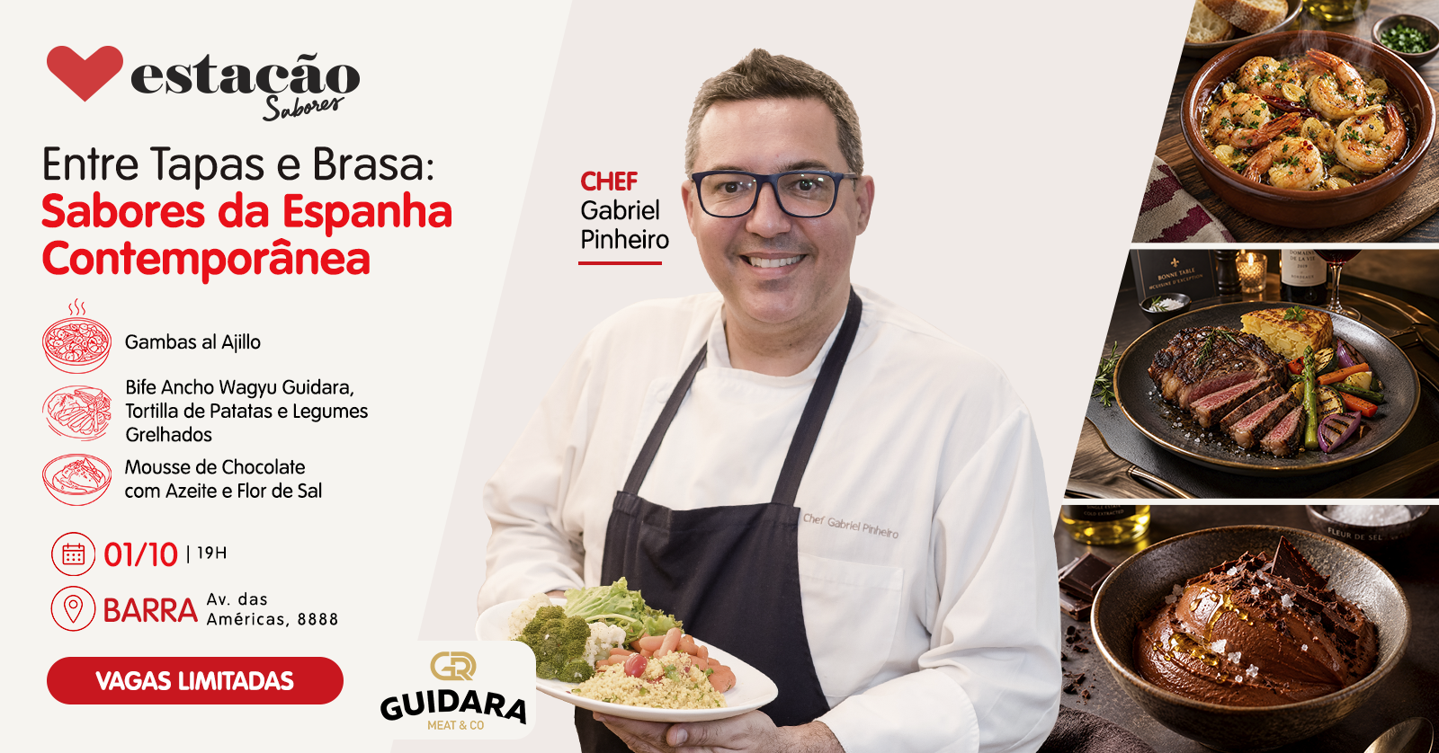 Entre Tapas e Brasa — Sabores da Espanha Contemporânea
