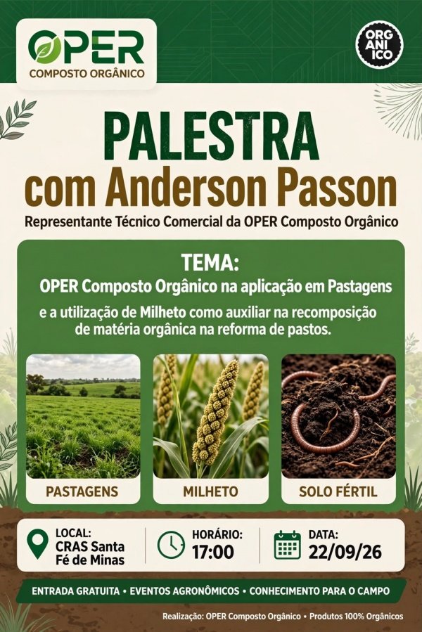 Imagem do evento Manejo de Pastagens com Composto OPER: Nutrientes e Solo