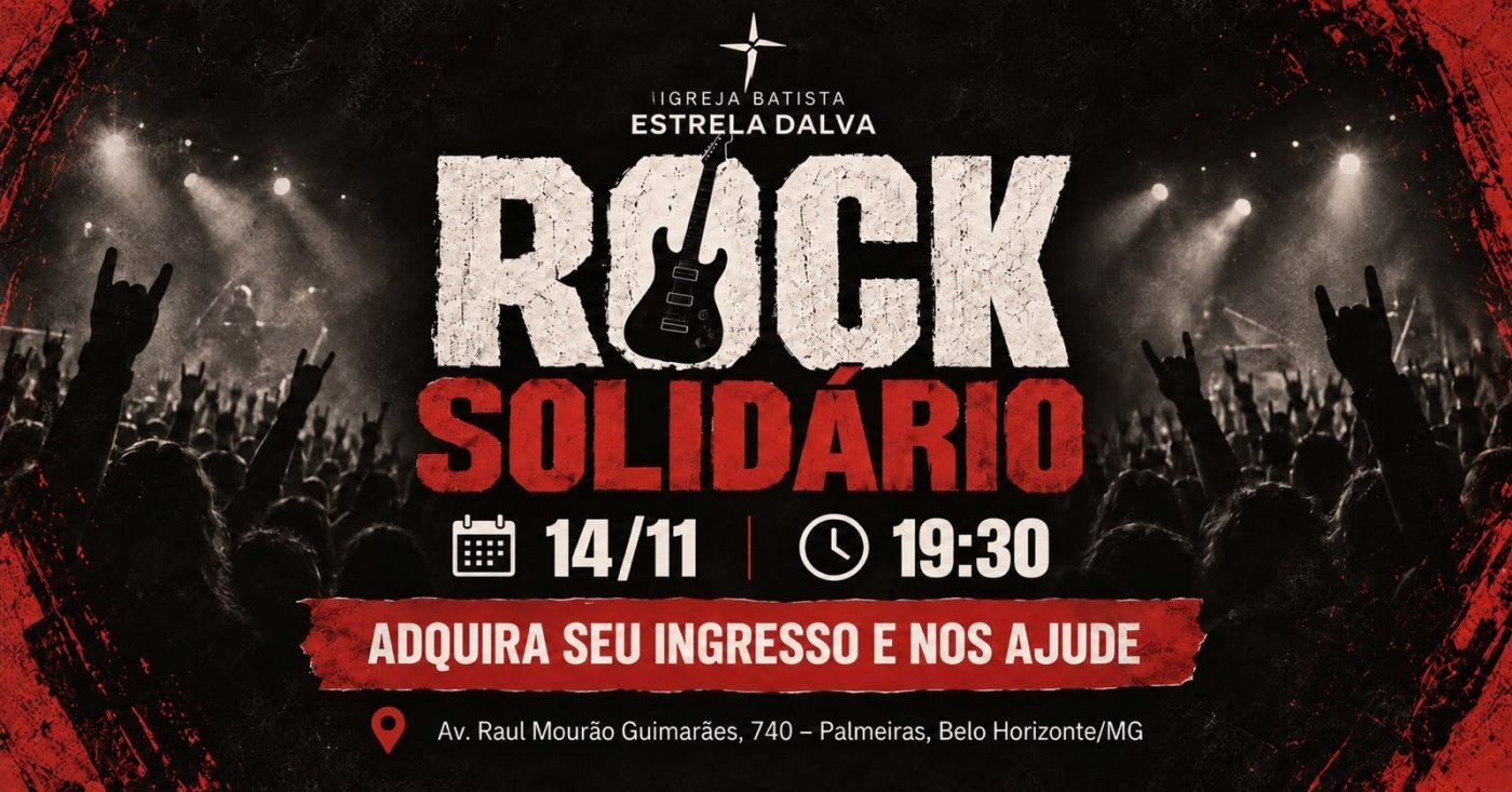 Imagem publicada pela fonte para Rock Solidário