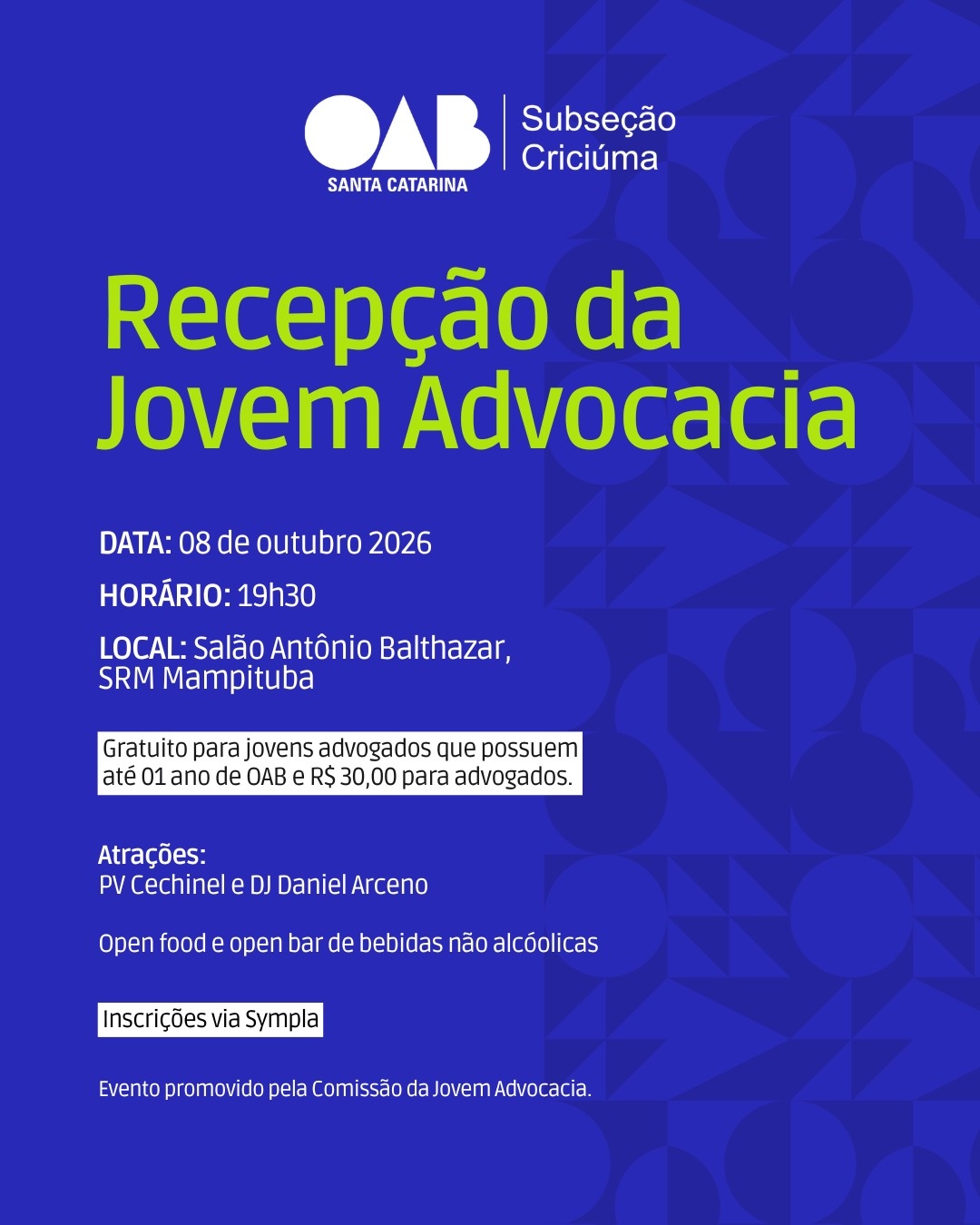 Recepção da Jovem Advocacia