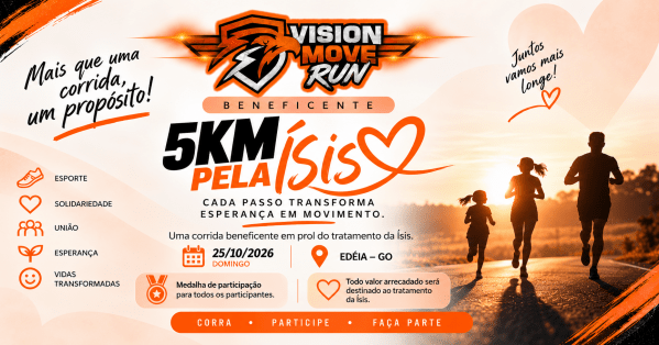 Imagem do evento Vision Move do Bem - 5km pela Ísis