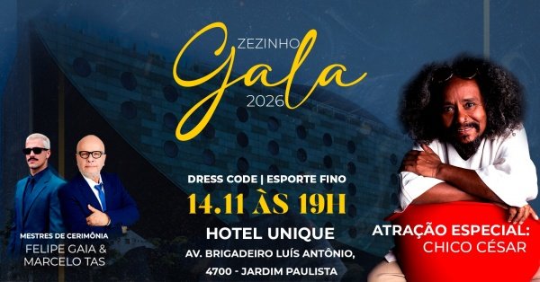 Imagem do evento Zezinho Gala 2026