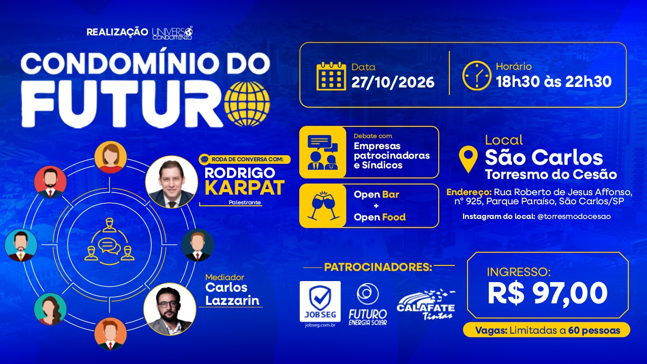 Condomínio do Futuro | Roda de Conversa com Dr. Rodrigo Karpat e Dr. Carlos Lazzarin