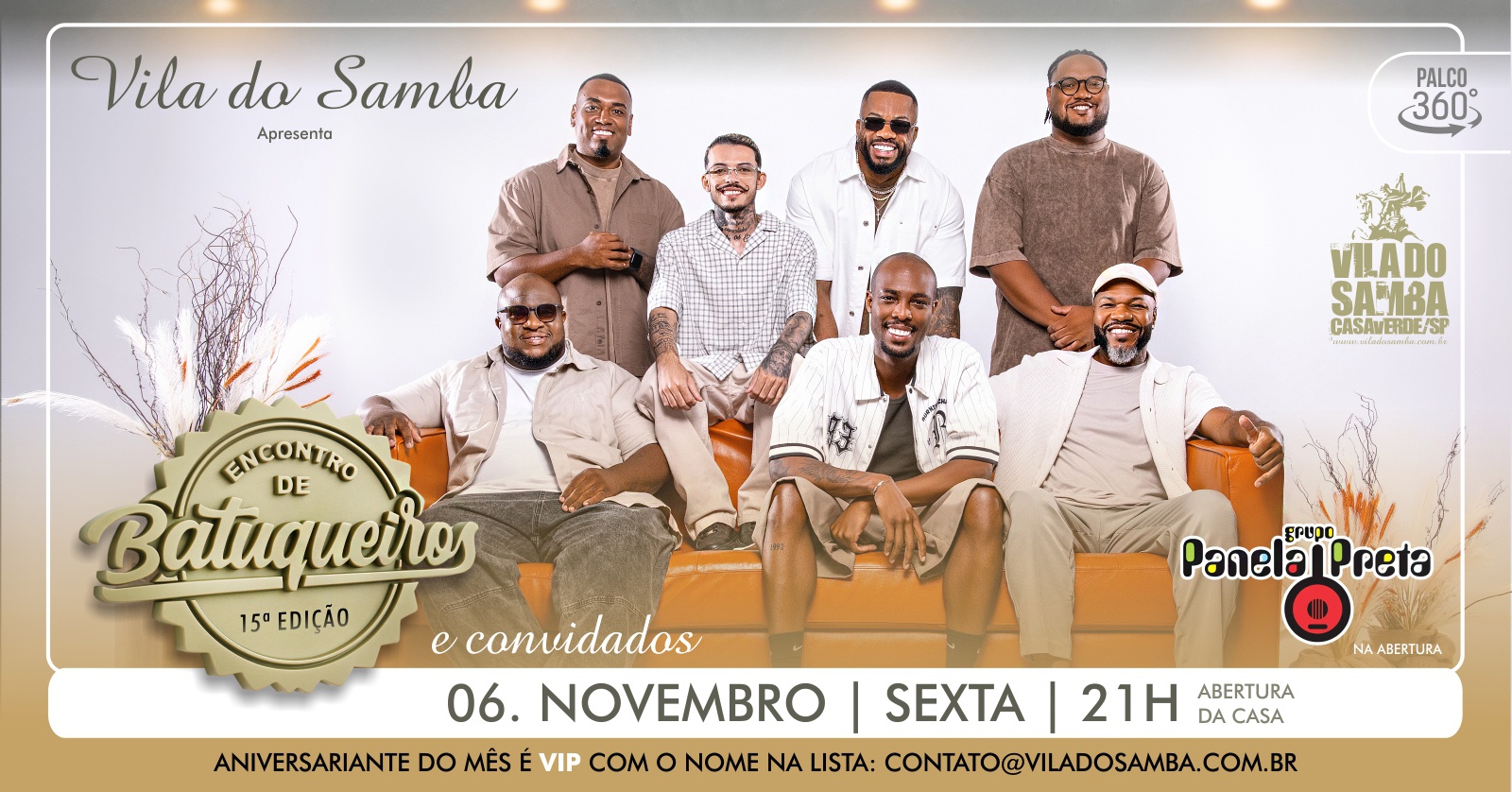 ENCONTRO DE BATUQUEIROS E CONVIDADOS NA VILA DO SAMBA