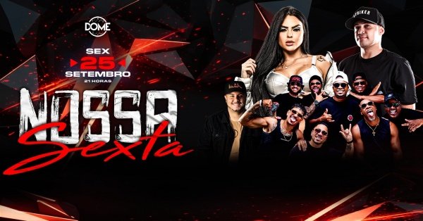 Imagem do evento NOSSA SEXTA | SEXTA | 25/09 | 21 HRS