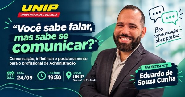 Imagem do evento Palestra: Você sabe falar, mas sabe se comunicar?