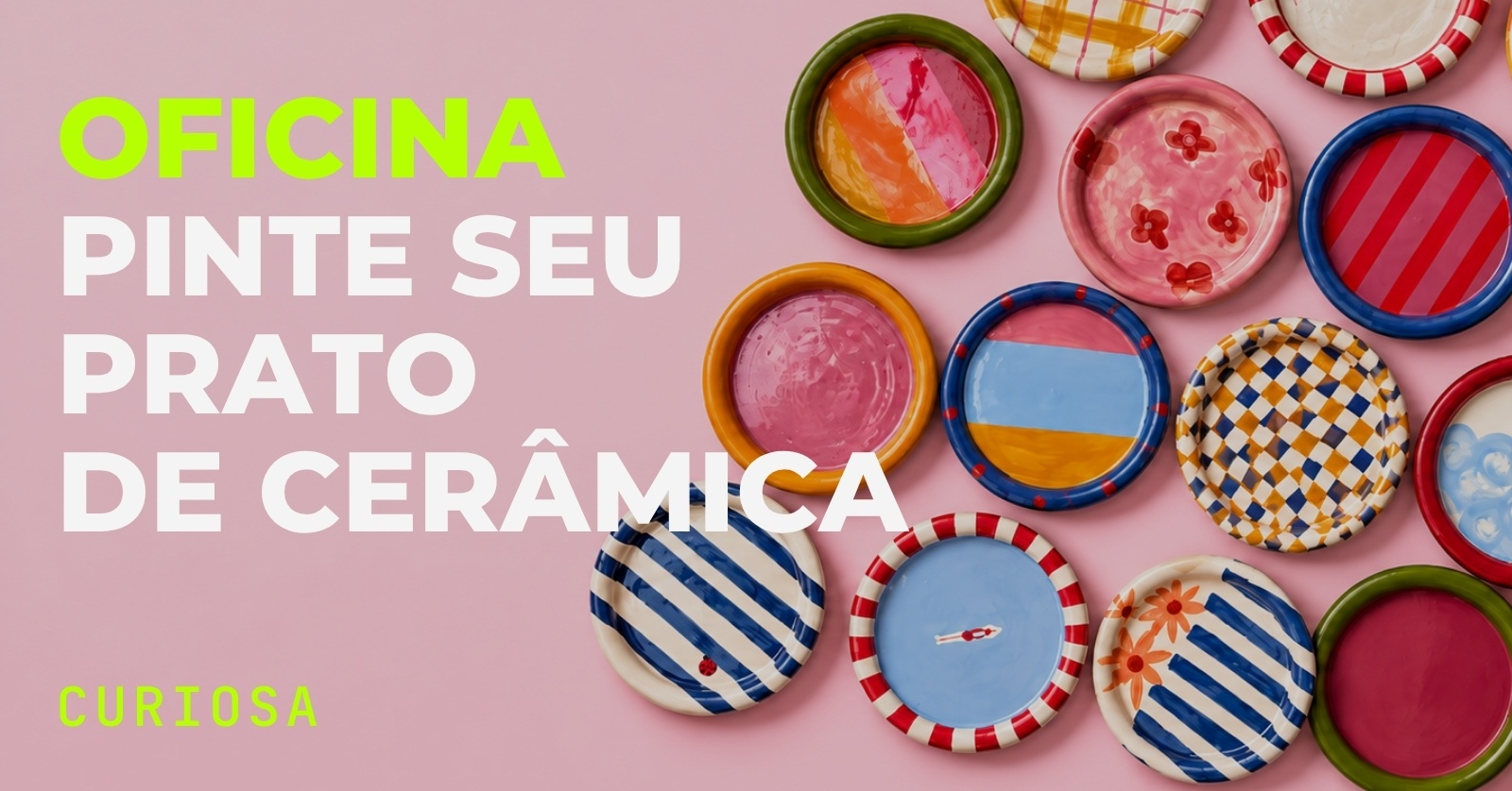 Oficina Pinte seu Prato de Cerâmica