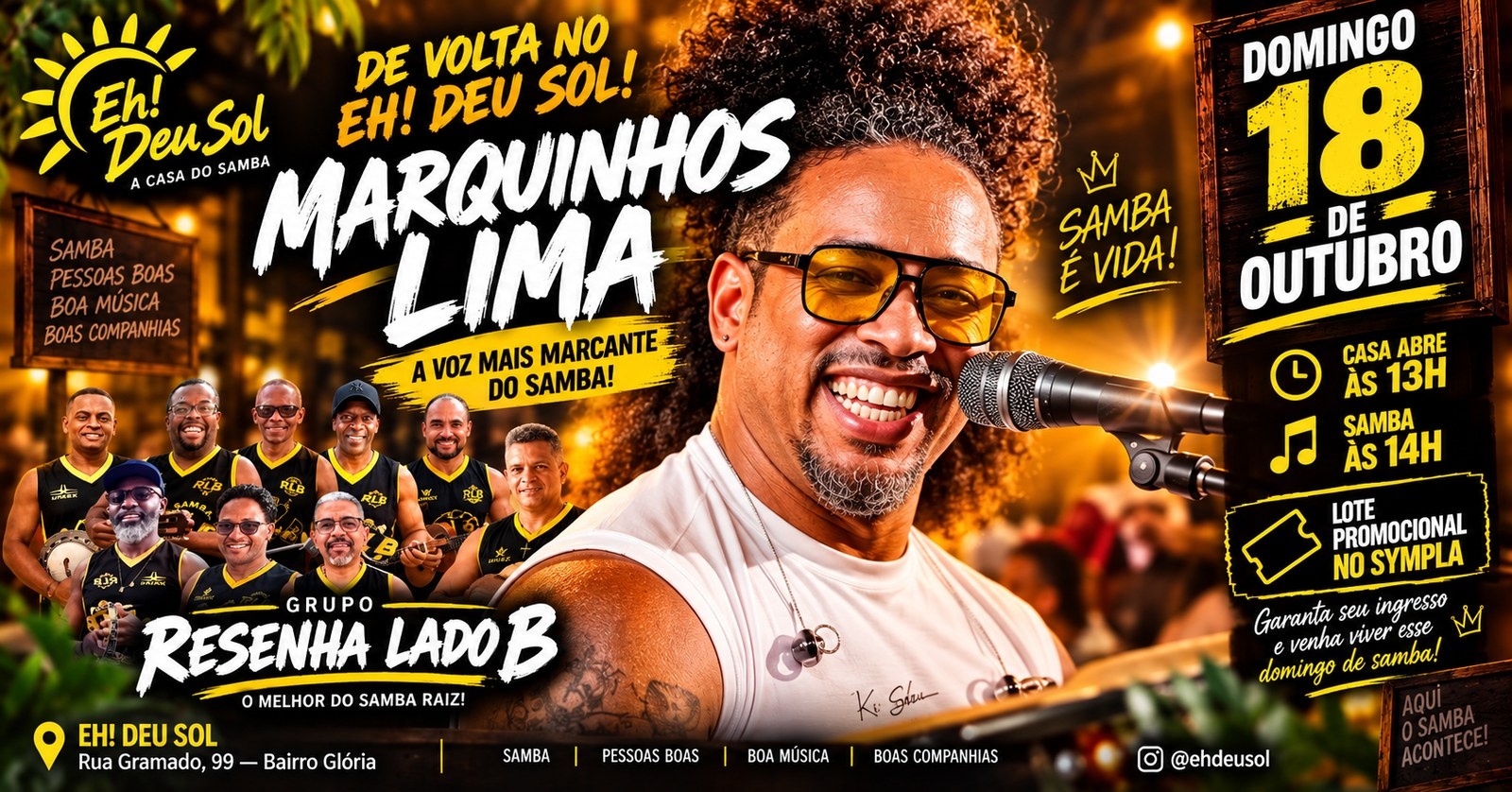 Source image — MARQUINHOS LIMA DEVOLTA NO EH! DEU SOL COM GRUPO RESENHA LADO B