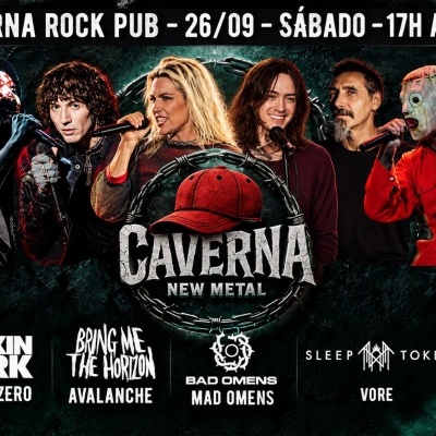 26.09 - Caverna New Metal: Sleep Token, Linkin Park, System of