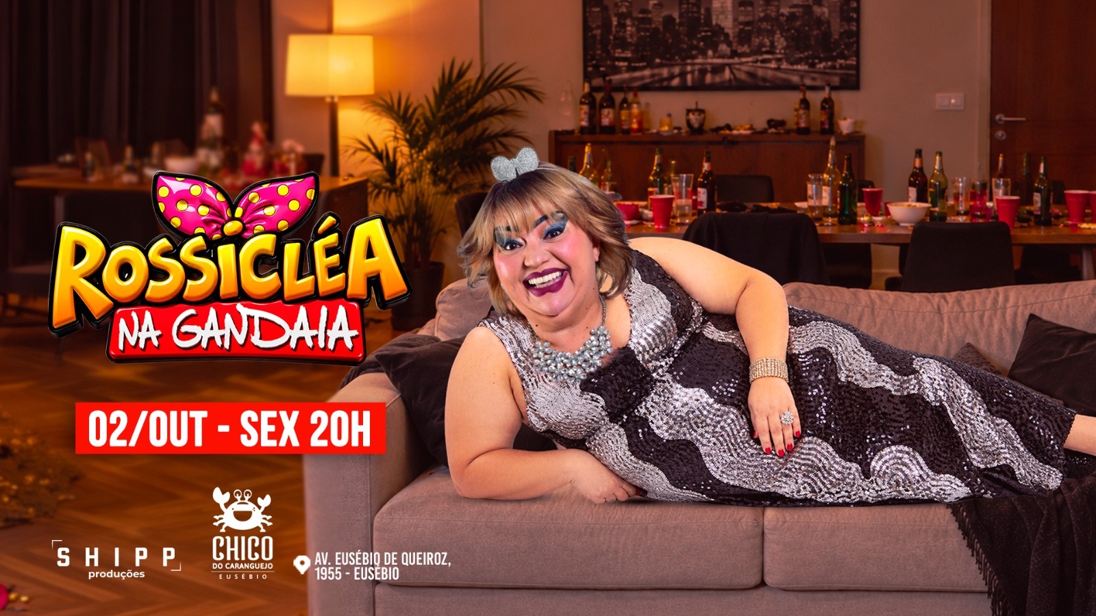 ROSSICLÉA "NA GANDAIA" - 02/OUT SEX 20H no Chico Eusébio-CE