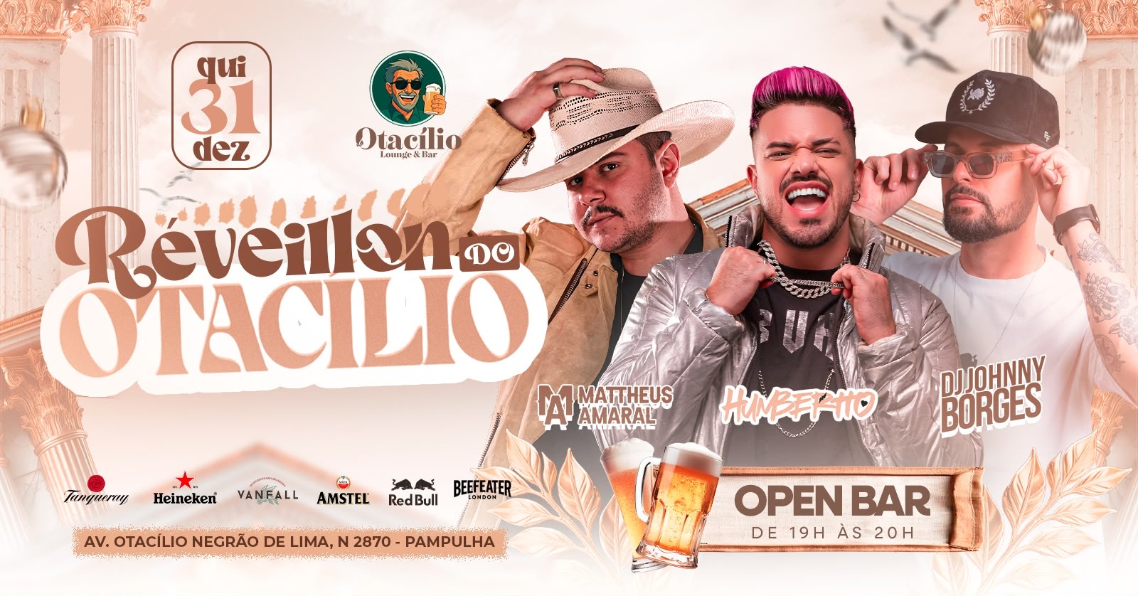 REVEILLON OTACÍLIO LOUNGE BAR - ORLA DA PAMPULHA