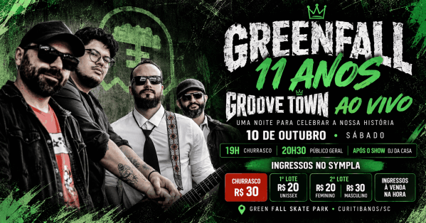 Imagem do evento GREENFALL 11 ANOS