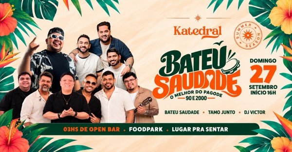 Imagem do evento BATEU SAUDADE | BAR DA KATEDRAL