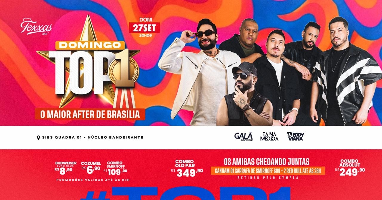 TEXXAS BAR | DOMINGO TOP 1 | TA NA MEDIDA (PAGODE) - GALA DO PISEIRO - DJ EDDY VIANA