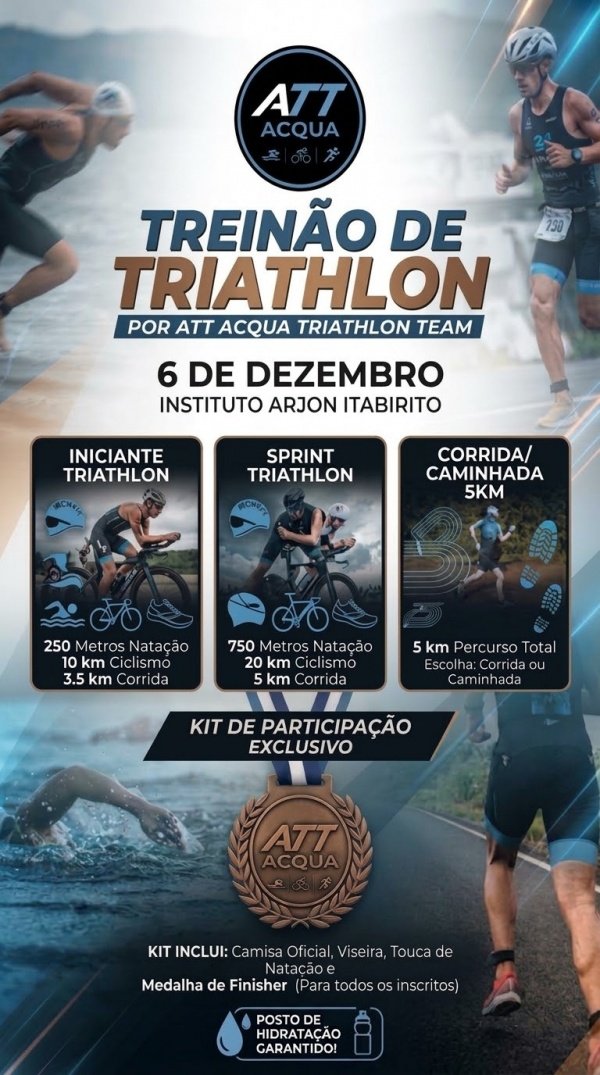 Imagem do evento 1 Treinão Acqua Triathlon Team