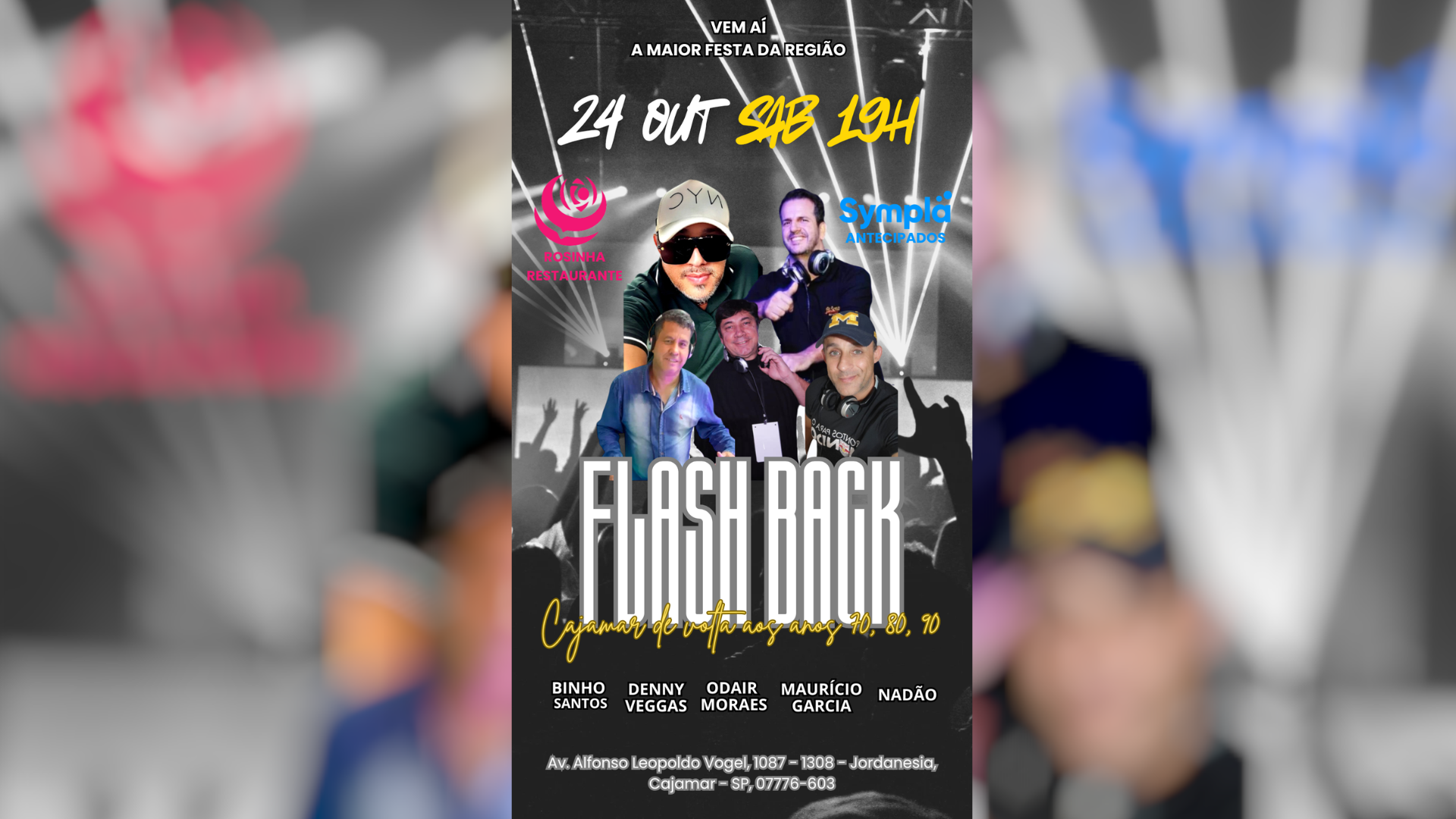 FLASH BACK CAJAMAR DE VOLTA AOS ANOS 70, 80, 90 ROSINHA