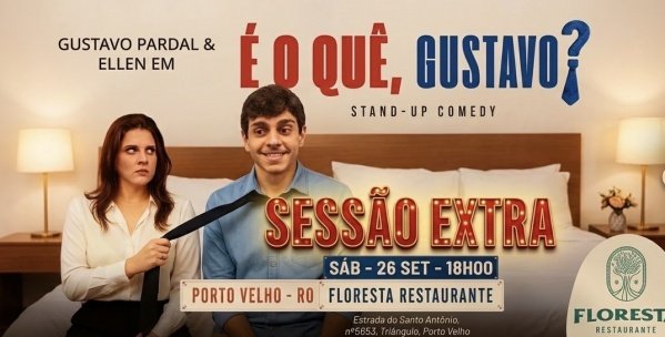Imagem do evento Gustavo Pardal e Ellen em Porto Velho (Sessão Extra - 18H)