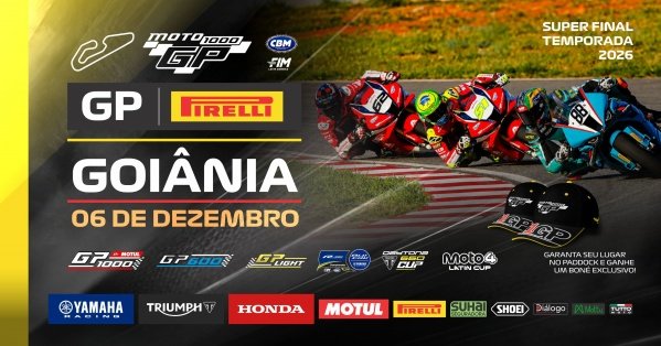 Imagem do evento MOTO1000GP | GOIÂNIA | 8ª ETAPA - SUPERFINAL | GP PIRELLI | TEMPORADA 2026