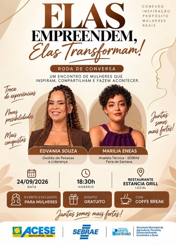 Imagem do evento Elas Empreendem, Elas Transformam!